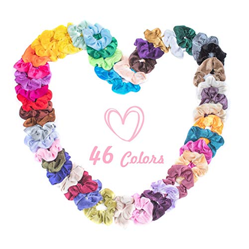 Hair Scrunchies Velvet Elastic Hair Bands Bobbles Scrunchy Ties Ropes Scrunchie Accessories Ponytail Holder for Women or Girls