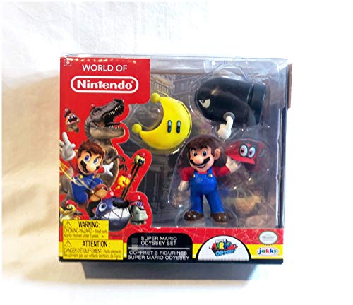 Book Cover World of Nintendo Super Mario Odyssey Figure Set with Cappy
