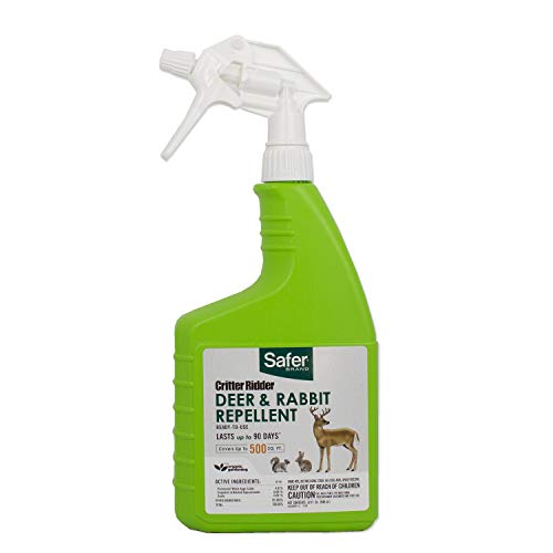 Safer Ready-to-Use Brand 5981 Critter Ridder Deer & Rabbit Repellent RTU – 32 oz, 32 Ounce