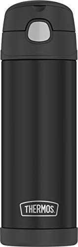 Thermos Funtainer 16 Ounce Bottle, Matte Black