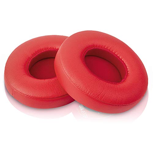 Link Dream Replacement Ear Pads for Beats Solo 2 Solo 3 - Replacement Ear Cushions Memory Foam Earpads Cushion Cover for Solo 2 & Solo 3 Wireless Headphone (Red)