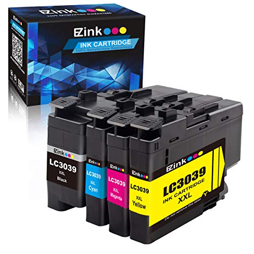 E-Z Ink (TM) Compatible Ink Cartridge Replacement for Brother LC3039 LC-3039(Page Yield Up to 6,000 for Black/5,000 Pages for Color)for use with Brother MFC-J6945DW MFC-J5845DW MFC-J6545DW MFC-J5945DW
