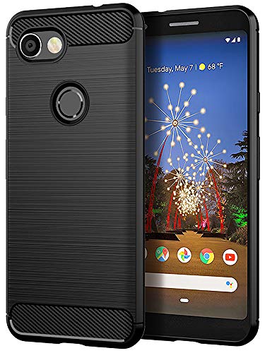 Google Pixel 3a Case Thinkart Frosted Shield Luxury Slim Design for Google Pixel 3a Phone (Black)