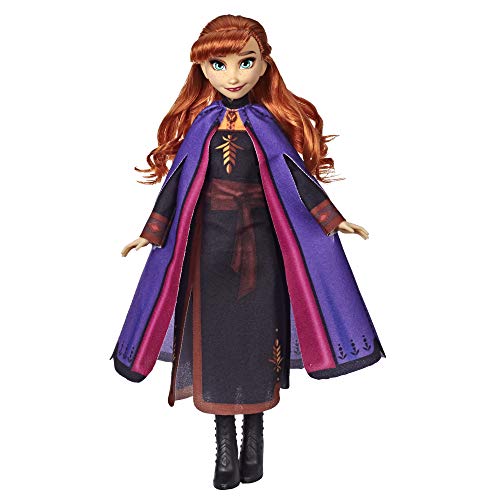 Book Cover Disney Frozen Anna Fashion Doll with Long Red Hair & Outfit Inspired by Frozen 2 - Toy for Kids 3 Years Old & Up, Brown/A