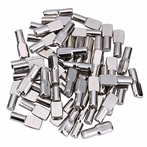 240 Packs Shelf Pins, 5mm Shelf Support Pegs Spoon Shape Cabinet Furniture