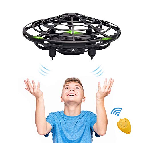 Hand Operated Kids Drone, CPSYUB Hands Free Mini Drone Helicopter for Kids, Flying Drone Kids Toys for 4, 5, 6, 7, 8, 9, 10, 11, 12 Year Old Boys or Girls Gifts (Black)