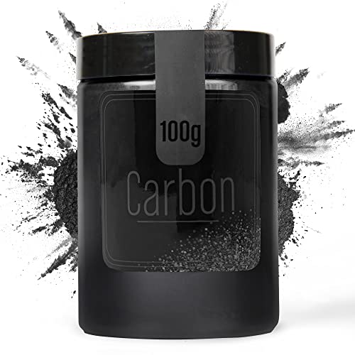 FIREDOTS Carbon Black Mica Powder for Epoxy Resin, Black Pigment Powder, Pigment Powder for Epoxy Resin, Black Pearl Mica Powder for Resin, Black Resin Pigment Powder