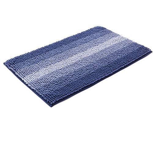 Book Cover 28x18 Inch Bath Rugs Made of 100% Polyester Extra Soft and Non Slip Bathroom Mats Specialized in Machine Washable and Water Absorbent Shower Mat,Blue