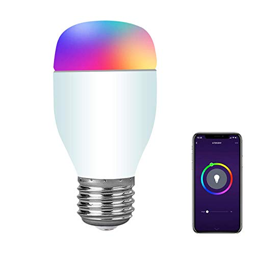 SIPAILING Smart Light Bulb, WiFi Smart Bulbs, Dimmable Multicolor LED Bulb Work with Alexa Google Home and IFTTT(No hub Required), E26 7W RGBW Color Changing Bulb (2 Pack)