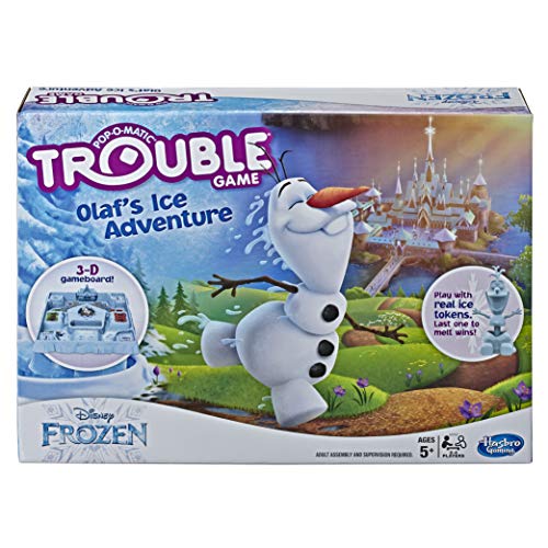Book Cover Hasbro Gaming Trouble Game Olaf's Ice Adventure