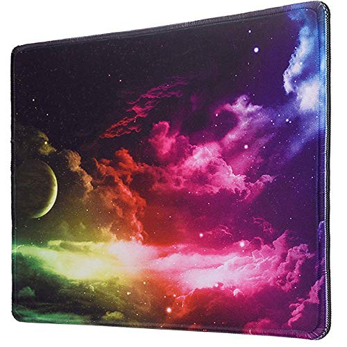Gaming Mouse Pad,Office Computer Desk Pad Mat,Non-Slip Rubber Base,Stitched Edge Mousepad Gaming for Laptop PC Home Office,11.57 x 9.84 x 0.12 inches