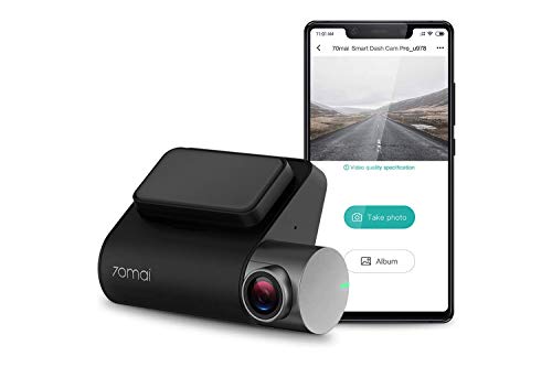 70mai Dash Cam Pro, 1944P FHD Rotatable WDR 140° Wide Angle Dashboard Camera Recorder with Voice Control/G-Sensor Parking Mode/Auto Emergency Recording/Night Vision/DVR Driving Recording(2020)