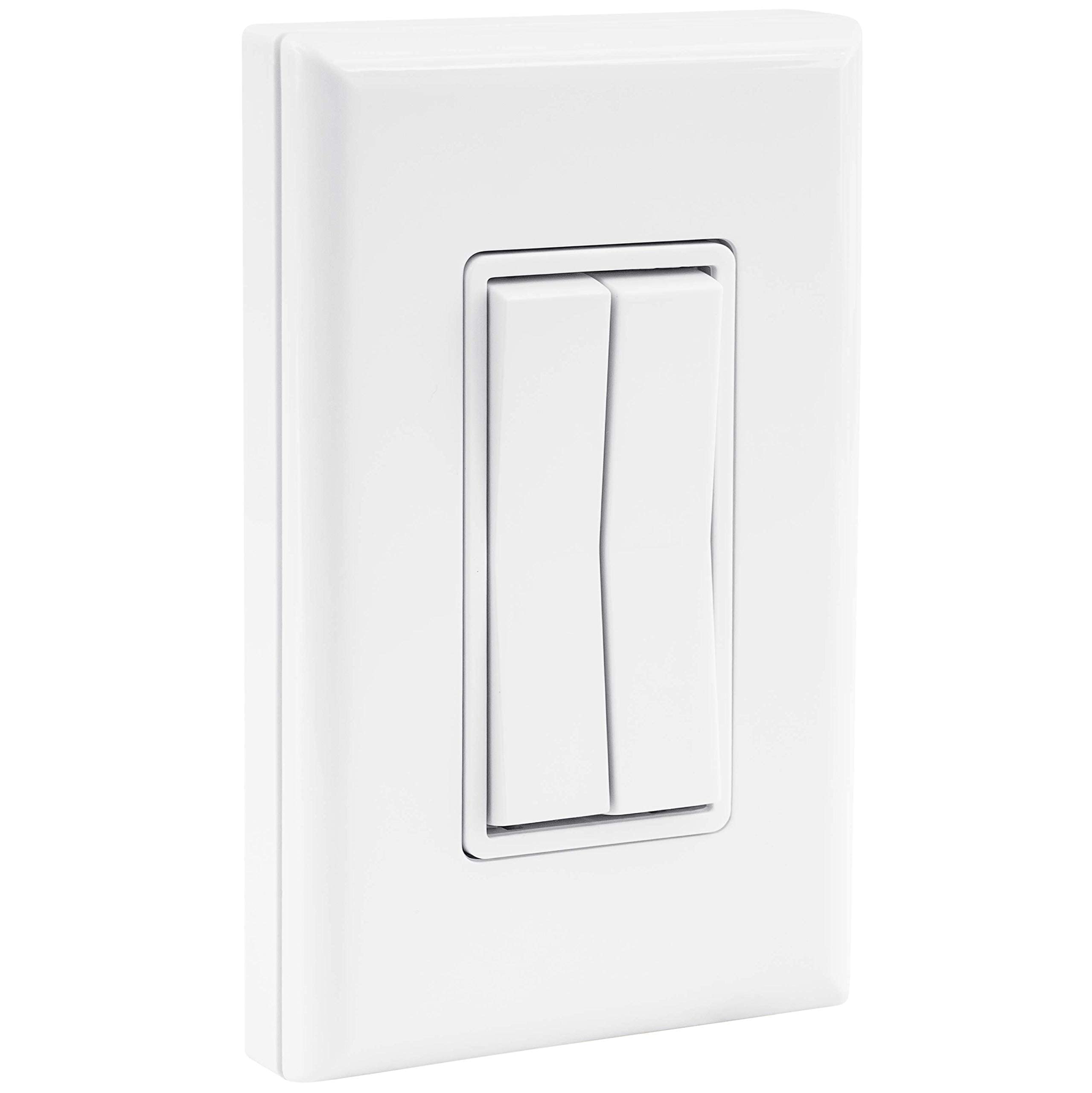 Book Cover RunLessWire Click for Philips Hue Wireless Dimmer Light Switch, Smart Switch with Battery-Free Installation (Switch, White)