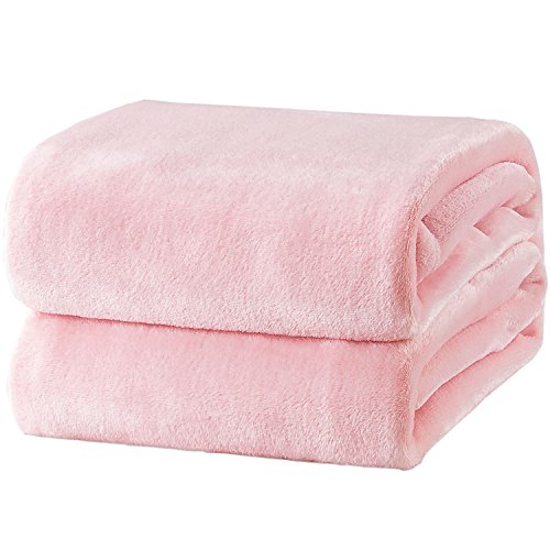 Book Cover Bedsure Fleece Blanket King Size Pink Lightweight Super Soft Cozy Luxury Bed Blanket Microfiber