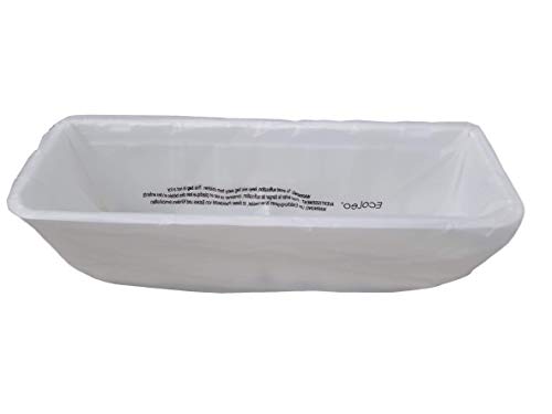 EcoLeo LitterMaid/Nature's Miracle Compatible Waste Receptacle Liners - Plastic-Free, Certified Compostable Refill Bags with Handles, Use in Self-Cleaning Litter Box Waste Trays, 19x18in