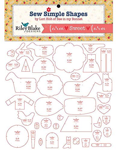 Riley Blake Designs Lori Holt Sweet Farm Sew Simple Shapes, Multi