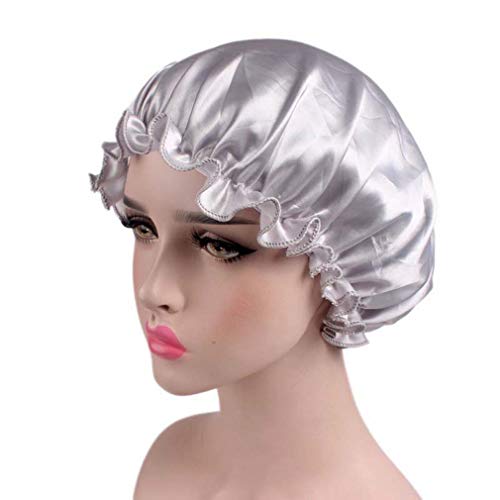 Carry stone Bonnet de Couchage Bande Large Bonnet Bonnet Satin Beauté des Cheveux Bonnet Respirant de Nuit