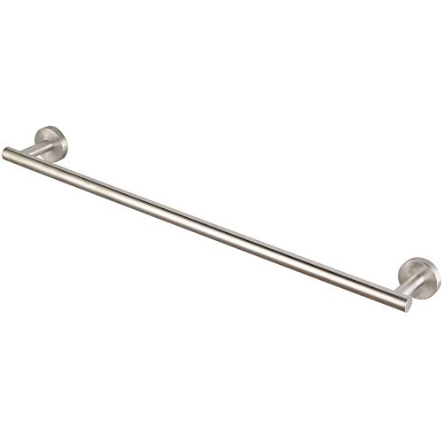 GERZ 24-Inch Bath Towel Bar Brushed Stainless Steel Bathroom Towel Bar Contemporary Style Wall Mount for Bath Kitchen