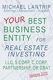 Your Best Business Entity For Real Estate Investing: LLC, S Corp, C Corp, Partnership, or DBA?