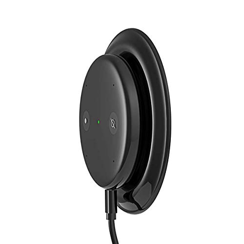 Magnetic Wall Mount Compatible with Echo Input, in Bedroom, Bathroom, Kitchen, Living Room, Home Space Saving Accessories, Black