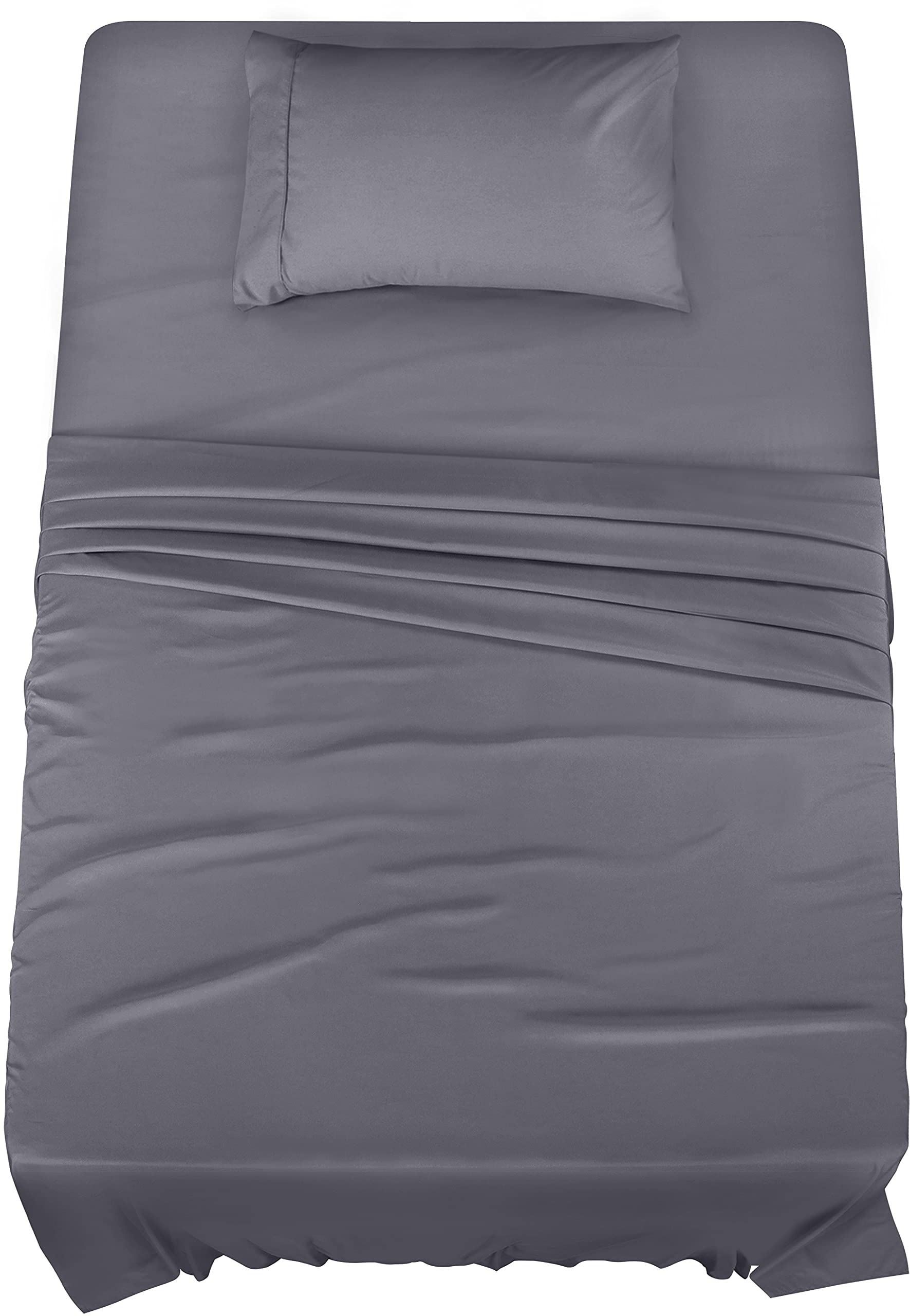 Utopia Bedding Twin XL Sheets - 3 Piece Bedding - Brushed Microfiber - Shrinkage and Fade Resistant - Easy Care (Twin XL, Grey) Twin XL Grey