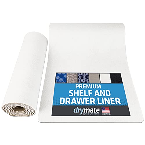 Drymate Premium Shelf and Drawer Liner (12â€ x 59â€), (Set of 2), Slip-Resistant, Durable, Non Adhesive â€“ Absorbent/Waterproof â€“ for Drawers, Shelves, Cabinets, Storage, Kitchen and Desks (USA Made)