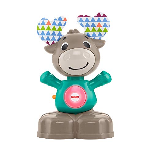 Book Cover Fisher-Price Linkimals Musical Moose - Interactive Educational Toy with Music and Lights for Baby Ages 9 Months & Up
