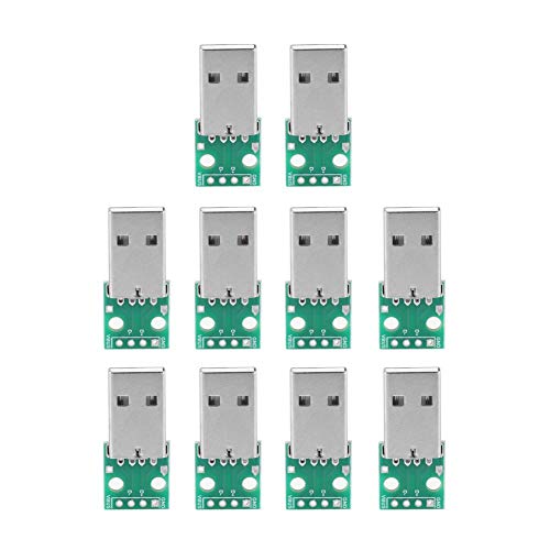 Akozon USB Type A to DIP Adapter Board, 4 Pins, Standard USB
