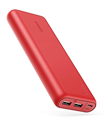 Portable Charger Anker PowerCore 20100mAh - Ultra High Capacity Power Bank with 4.8A Output, External Battery Pack for iPhone, iPad & Samsung Galaxy & More (Red)