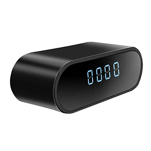 Spy Camera, 1080P Hidden Camera Clock WiFi Video Recorder 140Â° Wide Angle Lens Wireless IP Cameras for Indoor Home Security Monitoring Nanny Cam with Night Vision Motion Detection