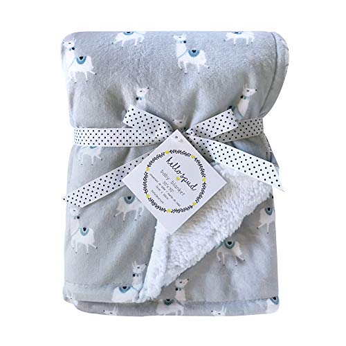 Hello Spud - Plush Blanket - Llamas