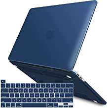 IBENZER New 2020 MacBook Pro 13 Inch Case M1 A2338 A2289 A2251 A2159 A1989 A1706 A1708, Hard Shell Case with Keyboard Cover for Apple Mac Pro 13 Touch Bar(2020-2016), Navy Blue, T13NVBL+1A