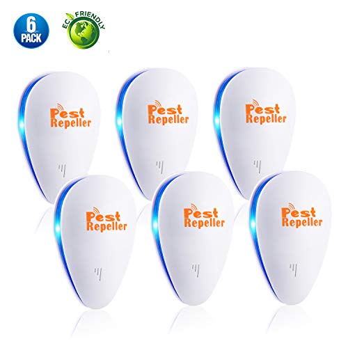 Forno 2019 New Version Ultrasonic Pest Repeller, Pest Control Electrical Mosquito Repellent, Non-Toxic Pest Repellent Plug in Indoor Outdoor Pest Control Bug Spider Ant Mice Roach Other Insect