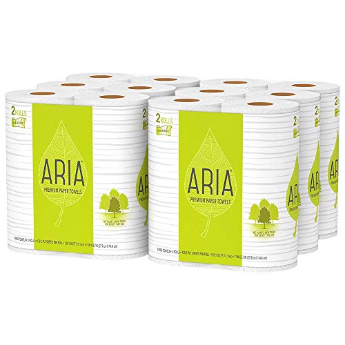 Aria Premium, Earth Friendly Paper Towels, Pick A Size, 12=29 Regular Rolls, Eco Friendly Paper Towels, 2 Count (Pack of 6)