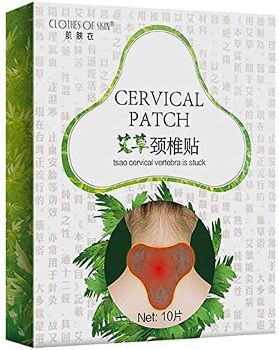 Book Cover Wecando 10pcs/Box Cervical Vertebra Pain Relief Patch Hot Moxibustion Plaster Pain Relief Wormwood Sticker