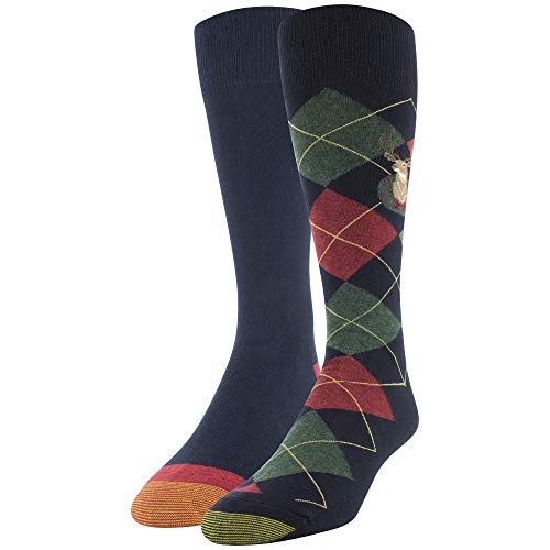 Gold Toe mens Dress Crew Socks, 2 Pairs