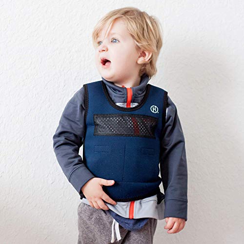 Book Cover Weighted Compression Vest for Children (Ages 2 to 4) by Harkla - Helps with Autism, ADHD, Mood, Sensory Overload - Weighted Vest for Kids with Sensory Issues