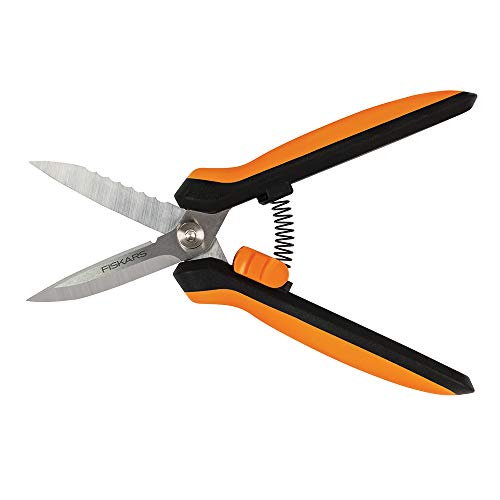 Fiskars Garden 399220 Multipurpose Garden Snips, 2.25 x 4.44 x 11.25 inches, Black/Orange
