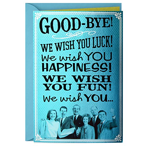 Hallmark Funny Coworker Goodbye Card from All of Us (We Wish You)