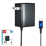 Charger for Nintendo Switch with 5FT Charging Cable, AC Power Supply Adapter for Nintendo Switch/LITE/OLED Work as Original Charger, Support Switch TV Dock Mode Output 15V2.6A USB C Chargers