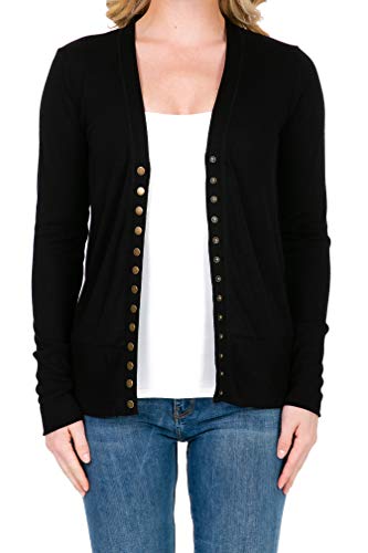 SHOP DORDOR Women's Button Down Long Sleeve Knit Cardigan Sweater