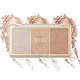 Milani Stellar Lights Highlighter Palette - Rose Glow (0.42 Ounce) 3 Vegan, Cruelty-Free Face Powders that Contour & Highlight for a Glowing Look