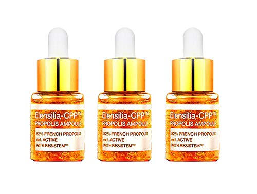 Korean Cosmetics Elensilia CPP French Propolis 82 Resistem Gold Ampoule 15ml(0.5oz) x 3 Pack