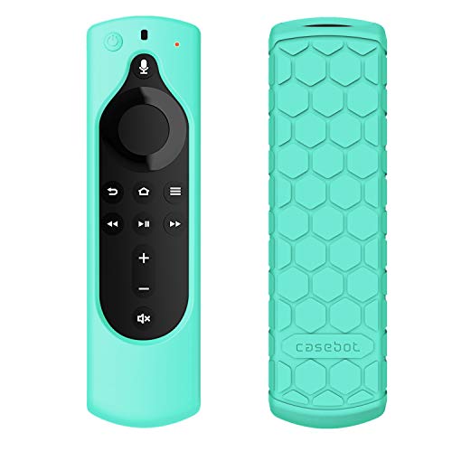 CaseBot Remote Case for All New Fire TV Stick 2020 (3rd Gen) / Fire TV Stick Lite/Fire TV Stick 4K / Fire TV Cube - Anti Slip Silicone Cover for Alexa Voice Remote, Turquoise