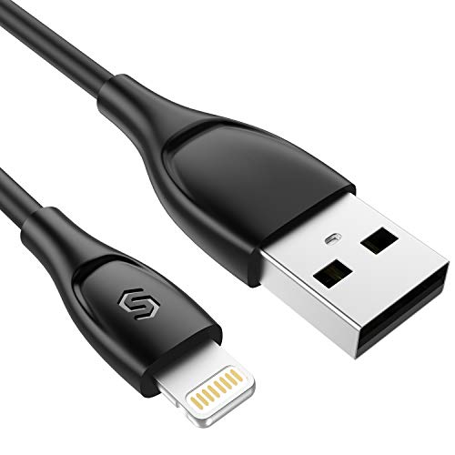 Syncwire iPhone Charger Lightning Cable - 6ft [Apple Mfi Certified] Ultra-Durable Fast Charging & Syncing Apple Charger Cord for iPhone 11 XS Max XR X 8 Plus 7 Plus 6S 6 Plus Se 5, iPad iPod - Black