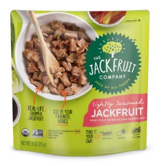 The Jackfruit Company, Lightly Seasoned Jackfruit Meal, Organic, Vegan, Keto, Fully Cooked, Gluten-Free, Dairy-Free, Nut-Free, Non-GMO, Soy-free, Plant Based Meat Replacement (3 Pack)