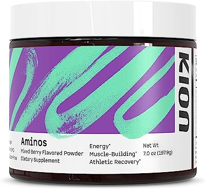 Book Cover Kion Aminos Essential Amino Acids Powder Supplement | The Building Blocks for Muscle Recovery, Reduced Cravings, Better Cognition, Immunity, and More | 30 Servings (Mixed Berry)