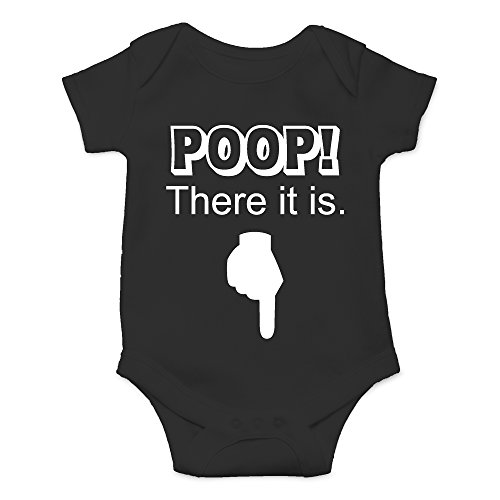 Book Cover Crazy Bros Tees Poop! There It Is Funny Cute Novelty Infant One-piece Baby Bodysuit