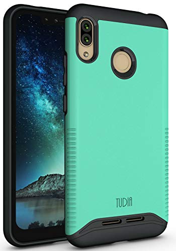 BLU VIVO XL4 Case, TUDIA Slim-Fit Heavy Duty [Merge] Extreme Protection/Rugged but Slim Dual Layer Case for BLU VIVO XL4 [NOT Compatible with VIVO XL or XI+] (Mint)