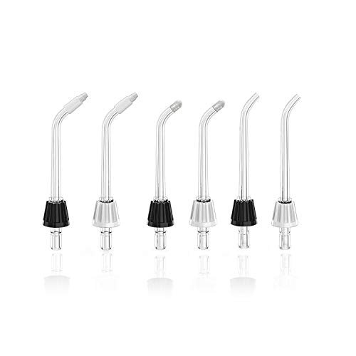 Water Flosser Tips Cordless Oral Irrigator Nozzles Set WT for Ailifefort Water Flossers W06, 6 -Pack